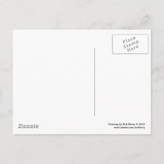 Carte Postale Caractère drôle (Dos)