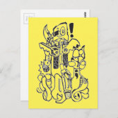 Carte Postale Caractère robot encombrant / pièces de rechange (Devant / Derrière)