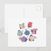 Carte Postale Caractères de dés (Devant / Derrière)