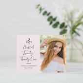 Carte Postale caractères noirs annonce de remise des diplômes DO (Debout devant)