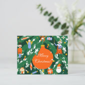 Carte Postale Caractères Noisettes de Noël (Debout devant)