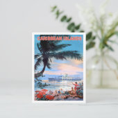 Carte Postale Caraïbes, bateau de croisière, voyage vintage (Debout devant)