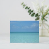 Carte Postale Caraïbes Horizon Tropical Turquoise Bleu (Debout devant)