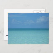 Carte Postale Caraïbes Horizon Tropical Turquoise Bleu (Devant / Derrière)