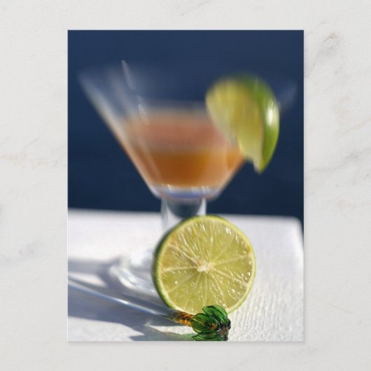 Carte Postale Caraïbes, îles Vierges. punch au rhum tropical, (Devant)