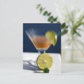 Carte Postale Caraïbes, îles Vierges. punch au rhum tropical, (Debout devant)