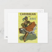 Carte Postale Caraïbes Vintage voyage (Devant / Derrière)