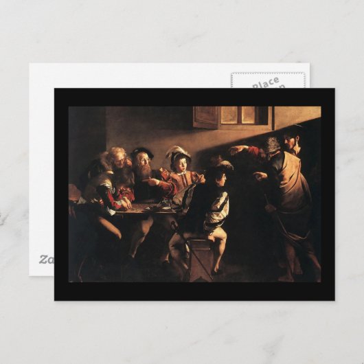 Carte Postale Caravaggio appeler de St Matthew (Devant / Derrière)