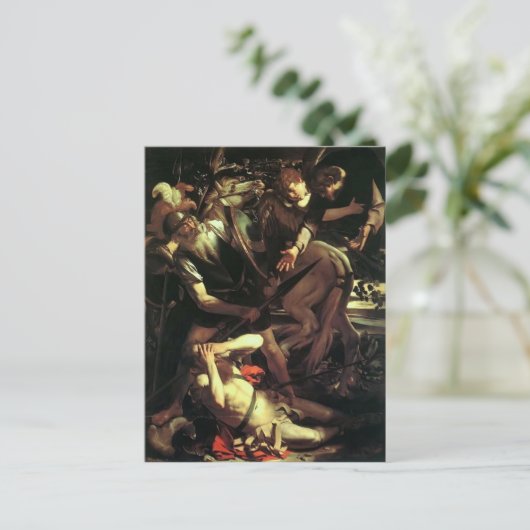 Carte Postale Caravaggio- Conversion de Saint Paul (Debout devant)