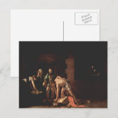 Carte Postale Caravaggio- Décapitation de Saint Jean le Baptiste (Devant / Derrière)