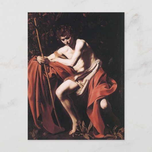 Carte Postale Caravaggio- Jean le Baptiste (Devant)