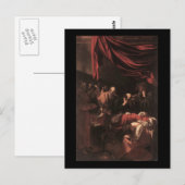 Carte Postale Caravaggio La Mort De La Vierge (Devant / Derrière)