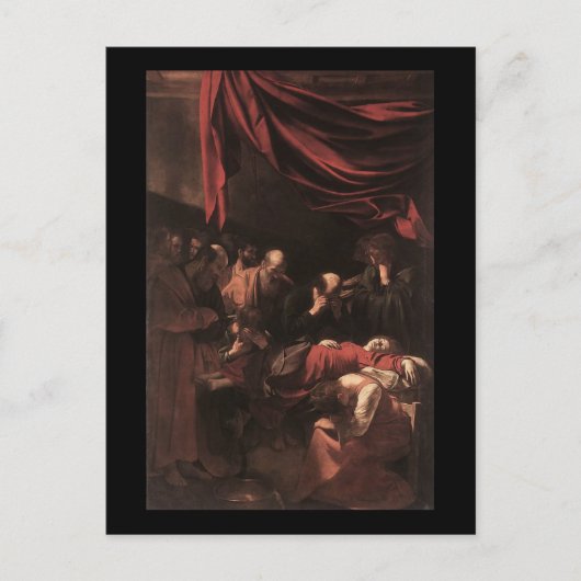 Carte Postale Caravaggio La Mort De La Vierge (Devant)