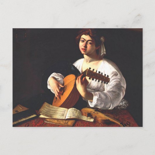 Carte Postale Caravaggio - Le Lute Player (Devant)