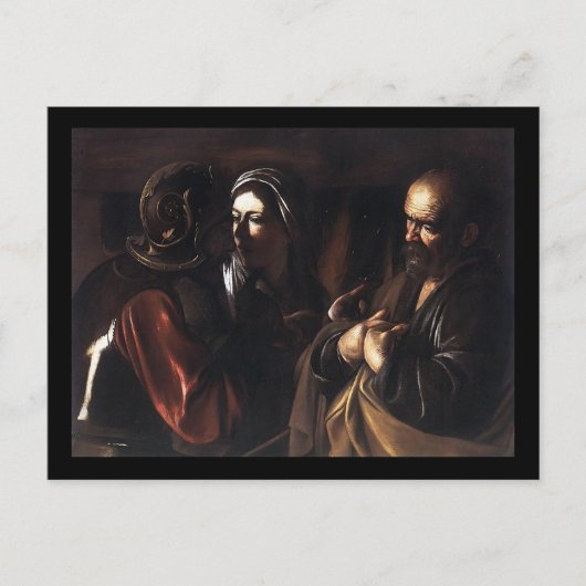 Carte Postale Caravaggio Le Refus De Saint Pierre (Devant)