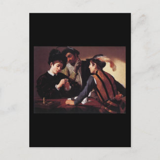 Carte Postale Caravaggio Les Cardsharps