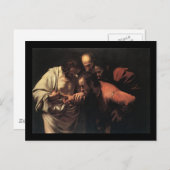 Carte Postale Caravaggio L'Incrédulité De Saint Thomas (Devant / Derrière)
