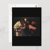 Carte Postale Caravaggio L'Incrédulité De Saint Thomas (Devant / Derrière)