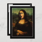 Carte Postale Caravaggio Medusa Mona Lisa (Devant / Derrière)