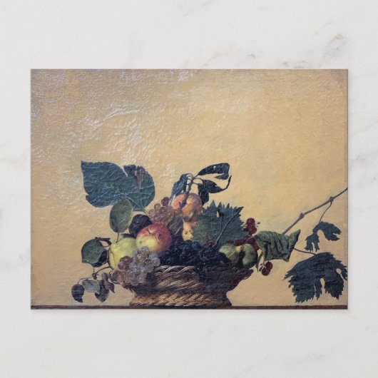 Carte Postale Caravaggio - Panier de fruits - Huile sur toile (Devant)