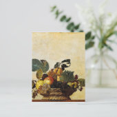 Carte Postale Caravaggio - Panier de fruits - Oeuvre classique (Debout devant)