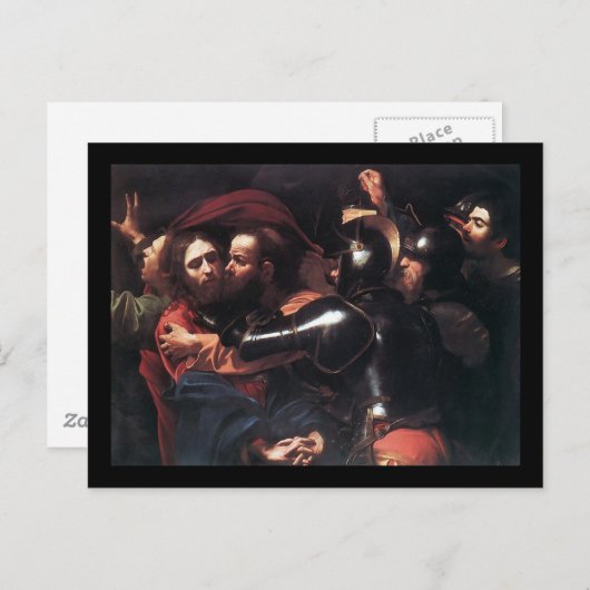 Carte Postale Caravaggio Prise Du Christ (Devant / Derrière)