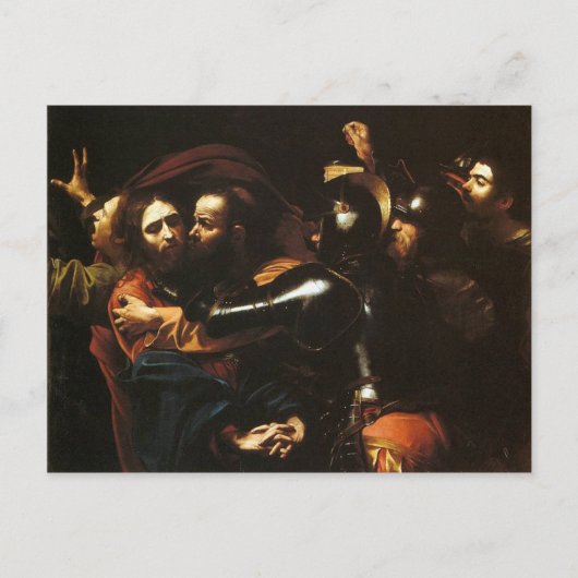 Carte Postale Caravaggio - Prise du Christ - Oeuvre classique (Devant)