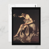 Carte Postale Caravaggio St Jean Le Baptiste (Devant / Derrière)