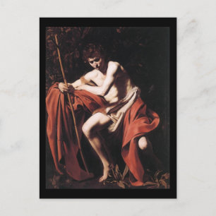 Carte Postale Caravaggio St John The Baptist