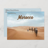 Carte Postale Caravane à chameaux dans le désert du Sahara Marra (Devant / Derrière)