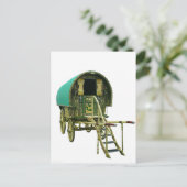 Carte Postale Caravane de bowtop tzigane (Debout devant)