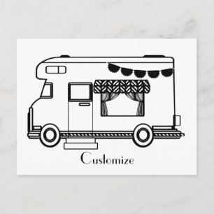 Carte Postale Caravane de camping RV Thunder_Cove