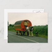 Carte Postale Caravane hippomobile, comté de Kerry, Irlande (Devant / Derrière)