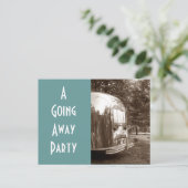 Carte postale Caravane vintage départ (Debout devant)