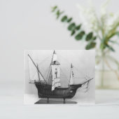 Carte Postale Caravel de Christophe Colomb (Debout devant)