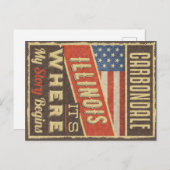 Carte Postale Carbondale Illinois (Devant / Derrière)