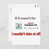 Carte Postale Carbone 14 Datation (Devant / Derrière)