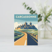 Carte Postale Carcassonne France Travel (Debout devant)