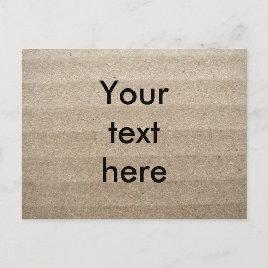 Carte Postale Cardboard (Devant)