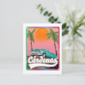 Carte Postale Cárdenas Cuba poster de voyage vintage (Debout devant)