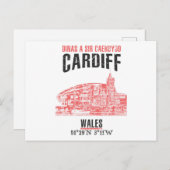 Carte Postale Cardiff (Devant / Derrière)