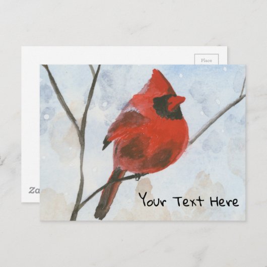 Carte Postale Cardinal (Devant / Derrière)