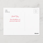 Carte postale Cardinal 6241 Frame TY (Dos)