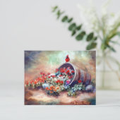 Carte postale Cardinal débordante (Debout devant)