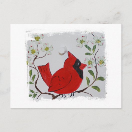 Carte Postale Cardinal & Dogwood (Devant)
