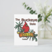 Carte Postale Cardinal Ohio Buckeye (Debout devant)