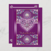 Carte Postale Cardinal Red Rosace (Devant / Derrière)