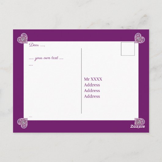 Carte Postale Cardinal Red Rosace (Dos)