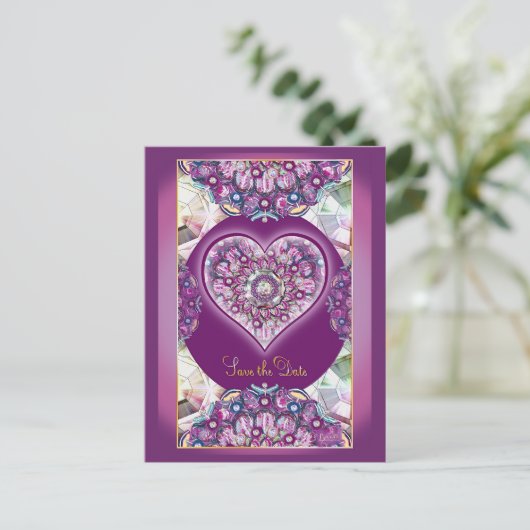 Carte Postale Cardinal Red Rosace (Debout devant)