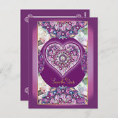 Carte Postale Cardinal Red Rosace (Devant / Derrière)